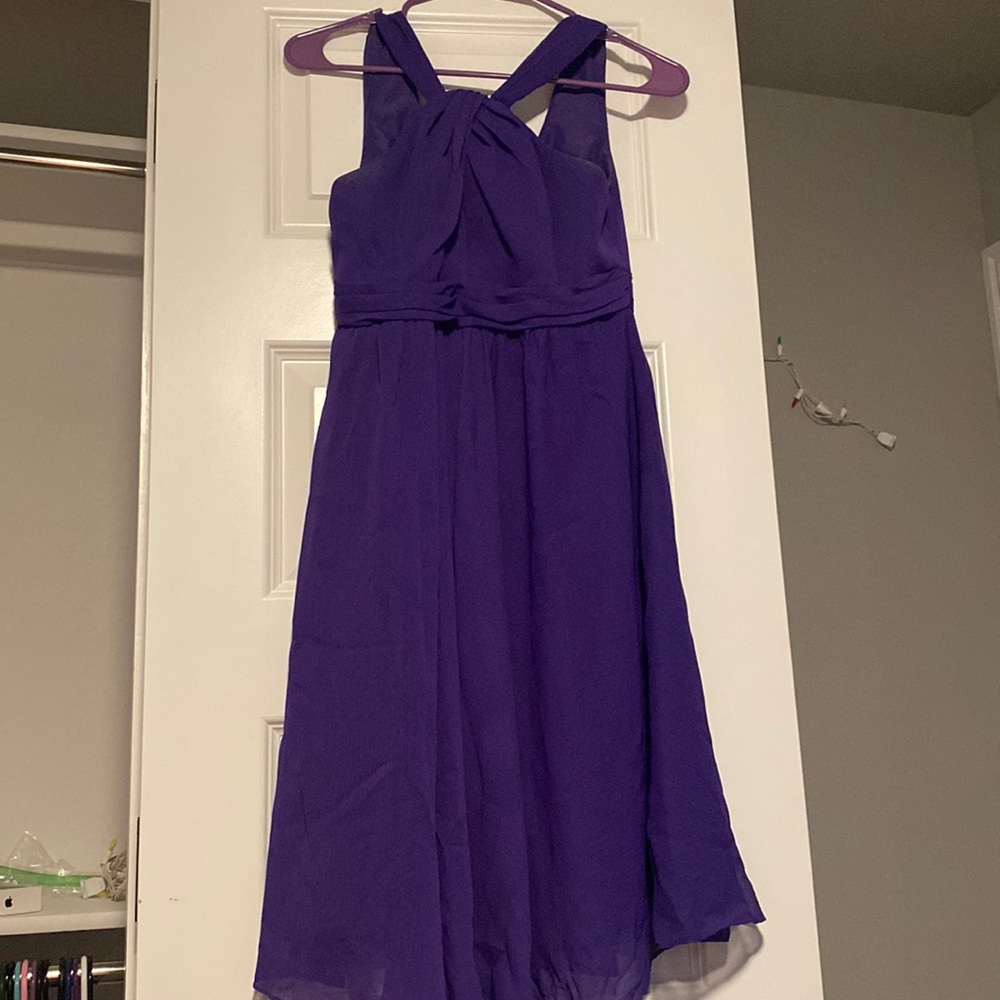 purple dress. short. size 2